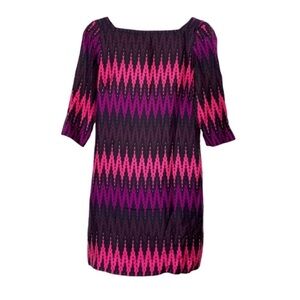 Vintage Milly of New York 100% Silk Colorful Party Girl Dress